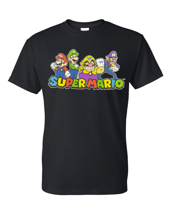 Super Mario - Camiseta Mario, Luigi y Villanos