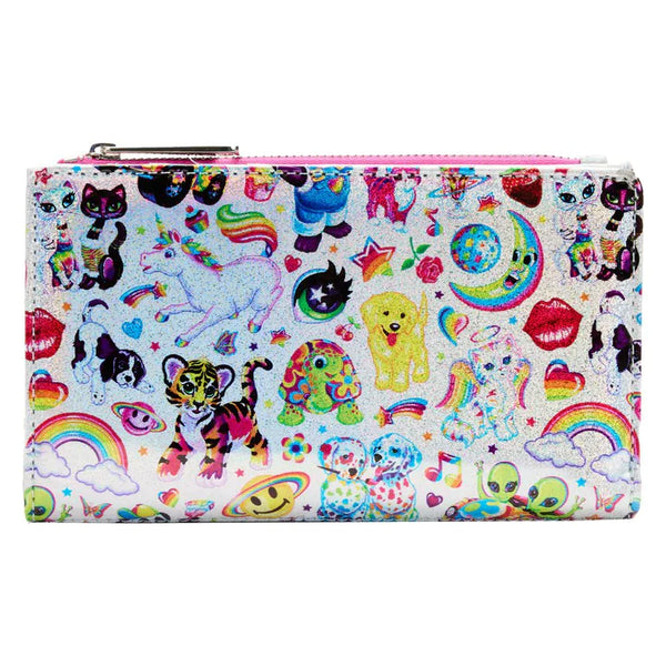 Lisa Frank - Iridescent Allover Print Flap Wallet, Loungefly