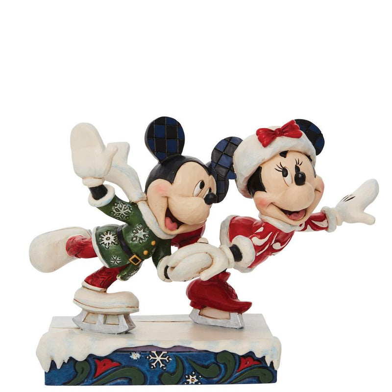 Disney : Mickey et Minnie Mouse - Figurine de patinage sur glace