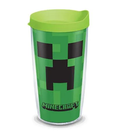 Minecraft - Creeper Tumblers with Wrap and Travel Lid
