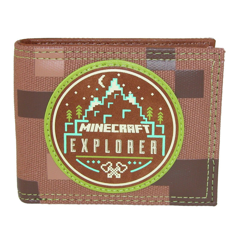 Minecraft Explorer Patch Kids Bi-fold Wallet - Kryptonite Character Store