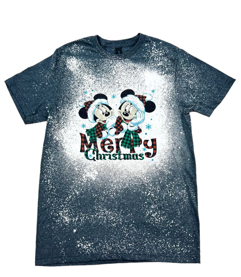Disney : Mickey et Minnie Mouse - T-shirt tie-dye de Noël