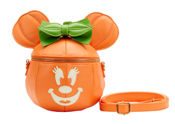 Disney: Minnie Mouse - Bolso bandolera de calabaza (brilla en la oscuridad)