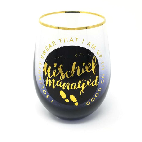 Harry Potter - Mischief Managed - Stemless Wine Glass