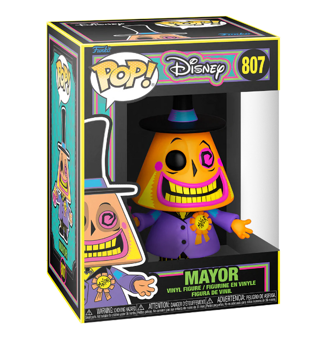 Funko POP! Disney : L'Etrange Noël de Monsieur Jack - Maire (Blacklight)