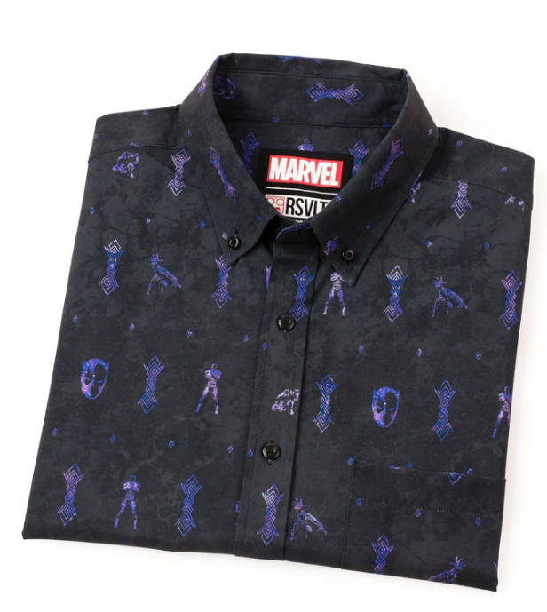 Marvel Comics: Black Panther - "Vibranium Chief" Kunuflex Short Sleeve Shirt