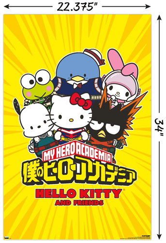 My Hero Academia: Hello Kitty and Friends - Group Wall Poster