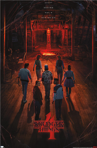 Netflix : Stranger Things Saison 4 - Creel House Teaser One Sheet Wall Poster 