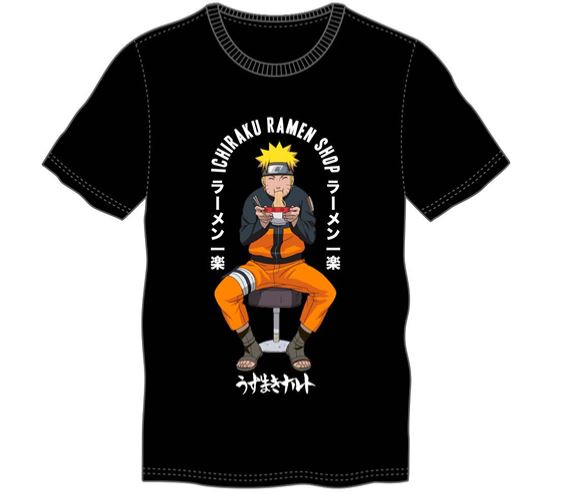 Naruto Shippuden - T-shirt noir Ramen Ichiraku