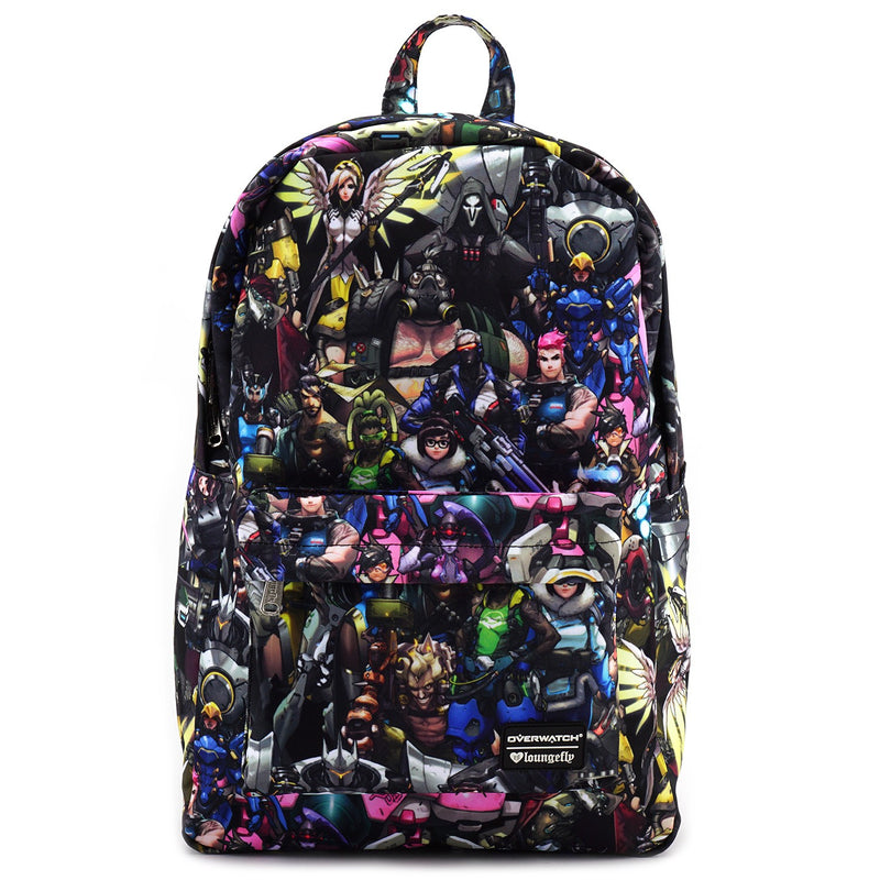 Loungefly Overwatch All-Over-Print Characters Backpack