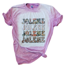 Jolene Dolly Parton camiseta con efecto tie-dye blanqueada