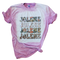 Jolene Dolly Parton camiseta con efecto tie-dye blanqueada