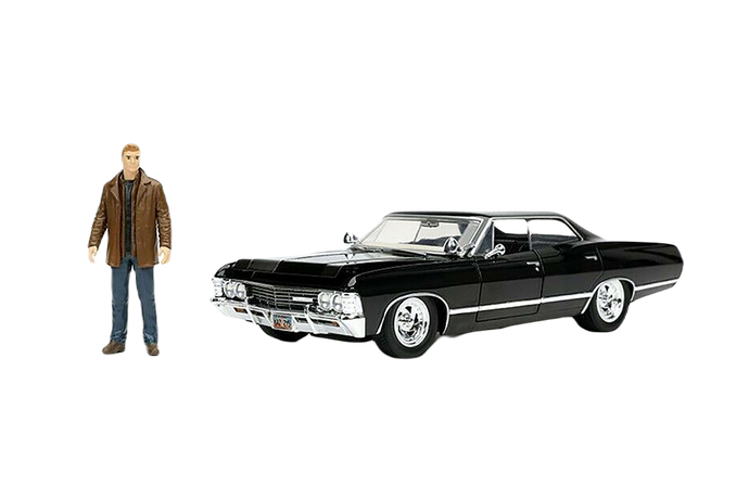 Hollywood Rides: Supernatural - Chevrolet Impala SS Sport Sedan with Dean Winchester Figurine, Jada Toys