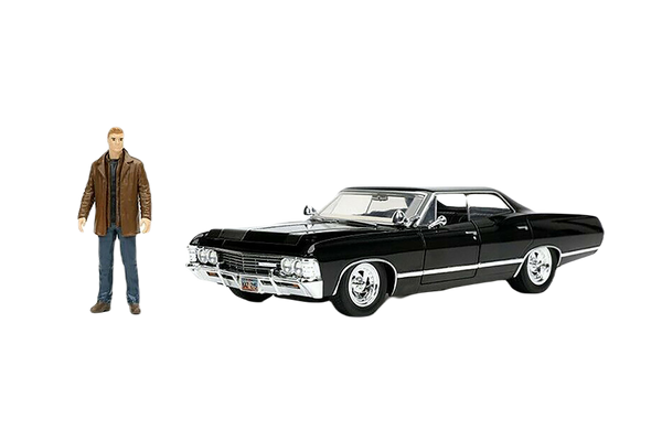 Paseos en Hollywood: Sobrenatural - Chevrolet Impala SS Sport Sedan con figura de Dean Winchester, Jada Toys
