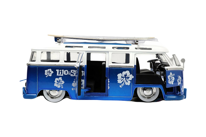 Hollywood Rides: Disney - Lilo & Stitch - Volkswagen T1 Bus with Stitch Figurine, Jada Toys