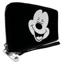 Disney: Mickey Mouse - Smiling Face Black and White Women Wallet