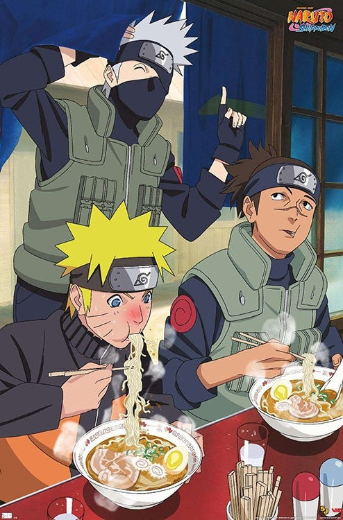 Naruto: Shippuden - Póster de pared de comida de Naruto