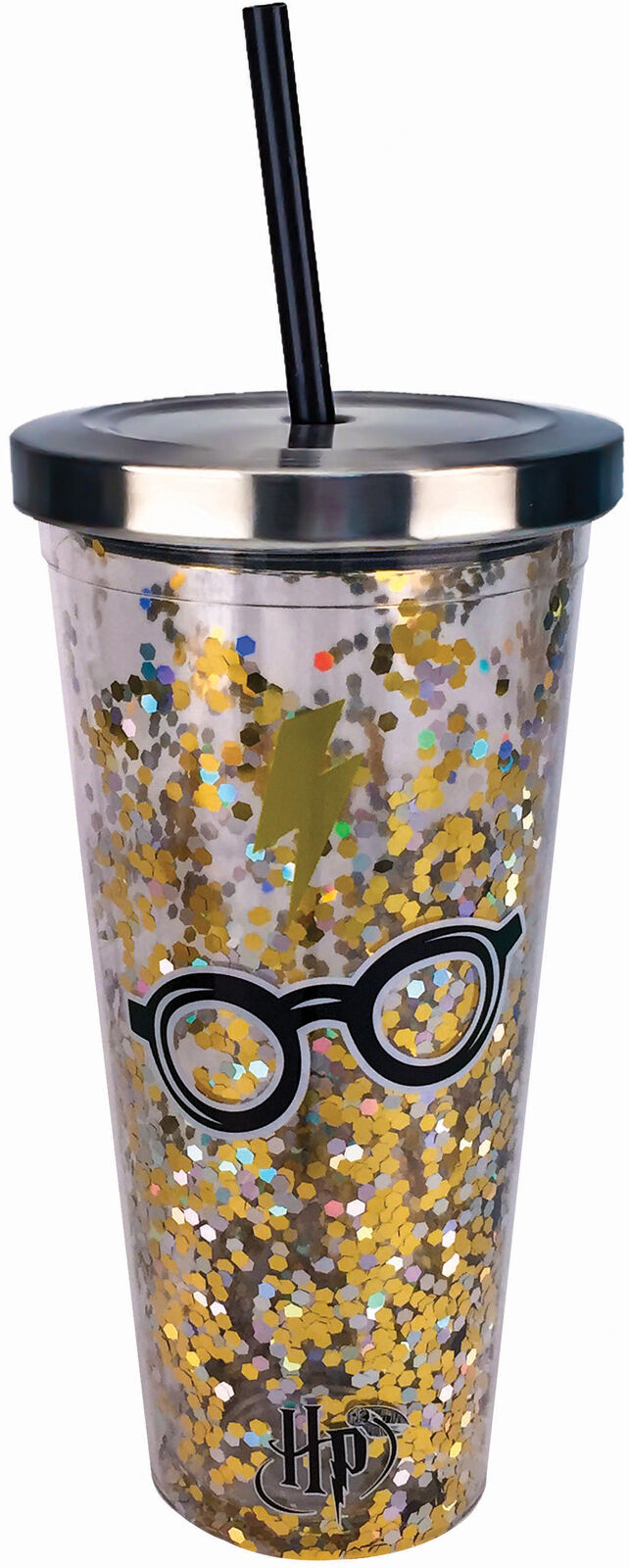 Harry Potter - Glitter Straw Cup