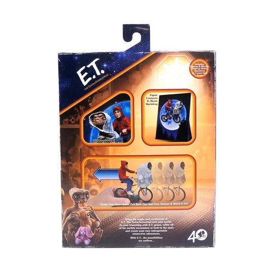 ET 40 Aniversario Elliot y ET en bicicleta Figura a escala