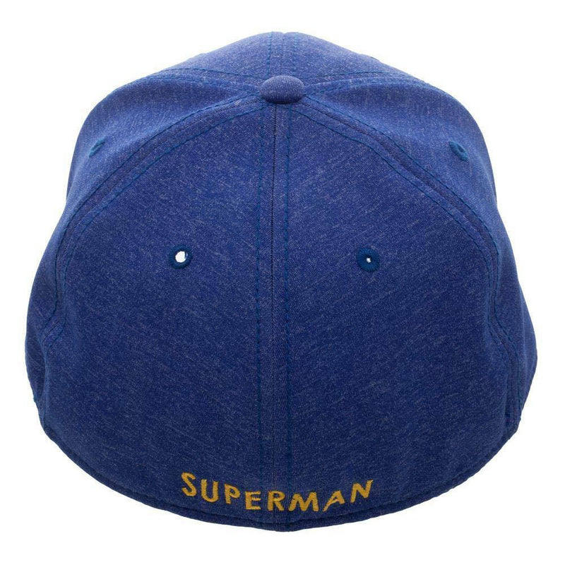 Superman Flex Fit Blue Hat - Kryptonite Character Store