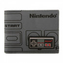 Nintendo - Controller Mixed Material Bifold Grey Wallet