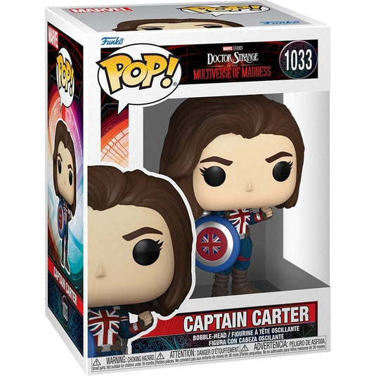 Funko POP! Marvel : Doctor Strange - Multivers de la folie - Capitaine Carter