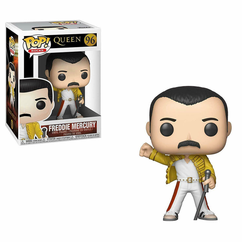 Chargez l&#39;image dans la visionneuse de la galerie, Queen - Freddy Mercury (Wembley 1986) POP Rocks Vinyl Figure - Kryptonite Character Store
