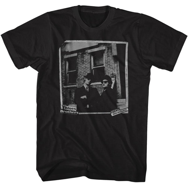 The Blues Brothers! Blues Brick Black Adult T-Shirt