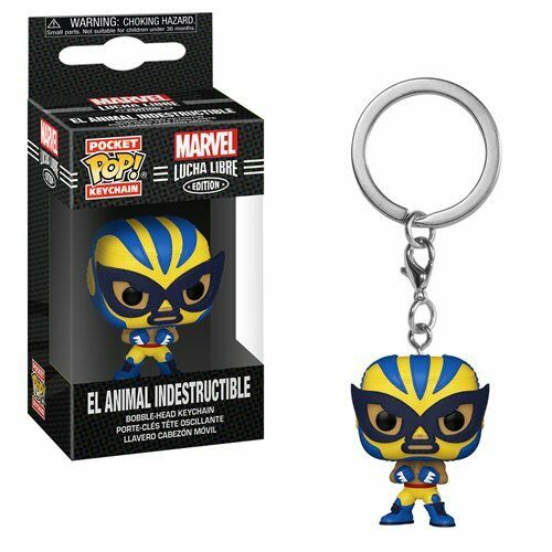 Marvel Luchadores Wolverine Pocket Pop! Key Chain