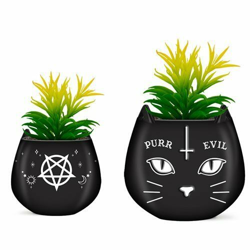 Purr Evil - Ouija Cat Mini Ceramic Planter