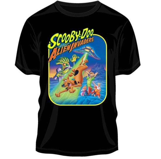 Scooby-Doo - Camiseta Hombre Alien Invaders Negra 