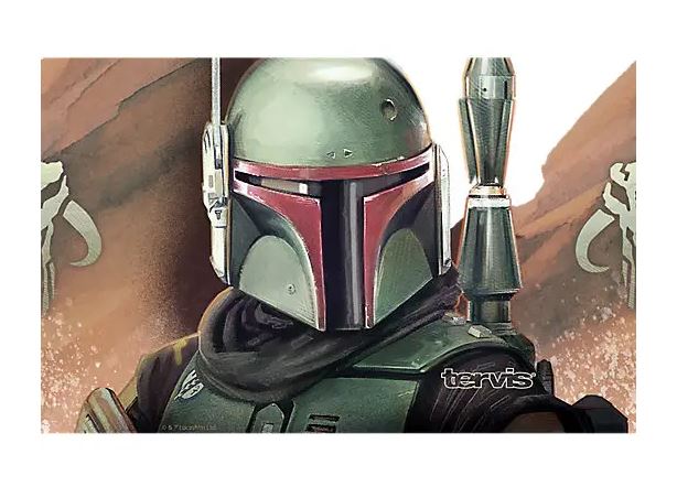 Chargez l&#39;image dans la visionneuse de la galerie, Star Wars : Le Livre de Boba Fett - Casque en acier inoxydable avec couvercle coulissant Gobelet en métal
