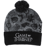 Game of Thrones - Knit Cap Pom Mens Hat Black