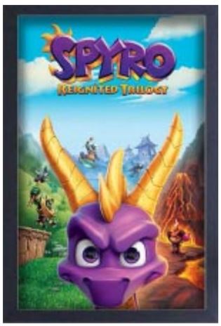 Spyro - Trilogy 11" x 17-1.25" Crystex Framed Art