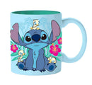 Disney Lilo And Stitch Floral Ducks Ceramic Coffee Mug 20-Onz
