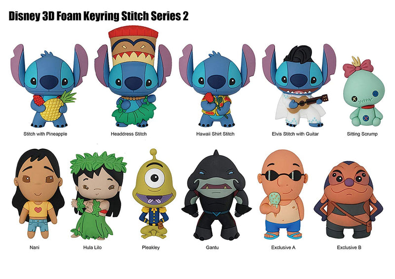 Disney - Lilo & Stitch Series 2 - 3D Foam Key Ring Blind Bag - Kryptonite Character Store