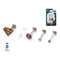 DC Comics - Superman Logo and Gem Top Labret Stud Multi Packs