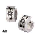 Star Wars - Galactic Empire COG and Grate Logo Huggie Earrings