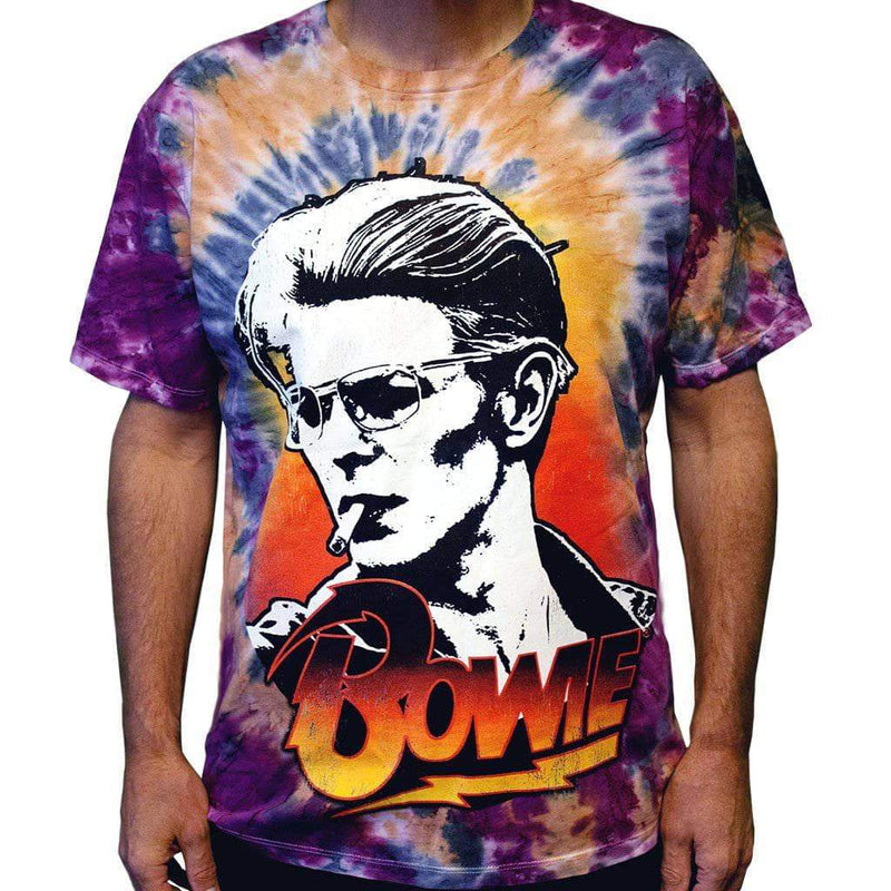 David Bowie - T-shirt Smokin Tie Dye
