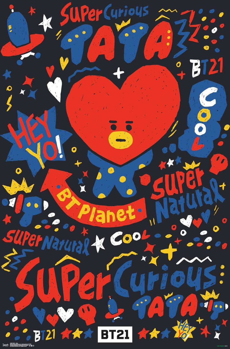 BT21 - Tata - Wall Poster 22.375'' x 34''