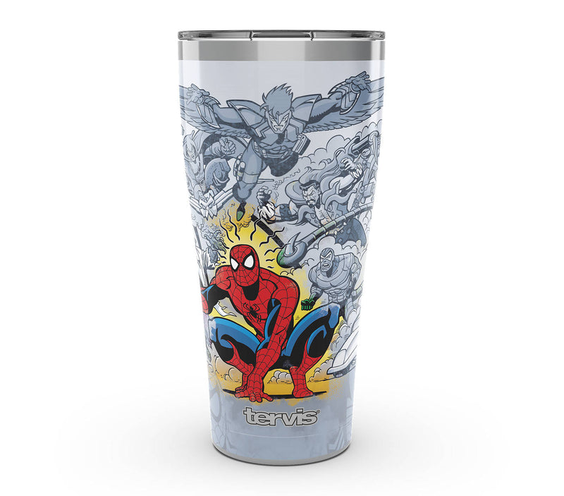 Cargue la imagen en el visor de la galería, Marvel - Vaso de acero inoxidable del increíble 60 aniversario de Spider-Man
