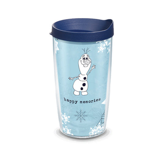 DISNEY FROZEN 2 OLAF INSULATED TRAVEL TUMBLER & LID, 16 OZ, CLEAR