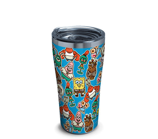 Nickelodeon: SpongeBob SquarePants - Stickers Stainless Steel Tumbler with Slider Lid