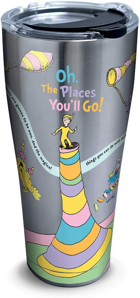 Tervis - Dr. Seuss - Oh The Places You'll Go Stainless Steel Insulated Tumbler with Lid, 30 oz