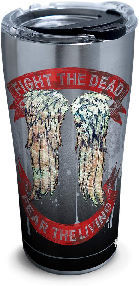 The Walking Dead - Daryl Wings Insulated Travel Tumbler  20oz - Stainless Steel- Kryptonite Character Store 