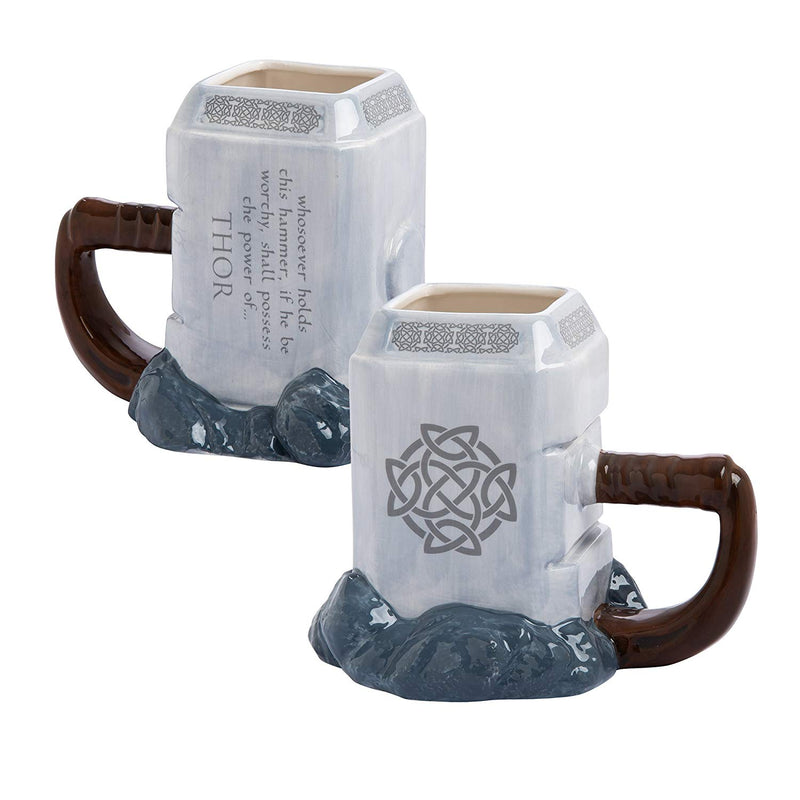 Marvel Thor Hammer  Ceramic Sculpted Mug- Kryptonite Character Store
