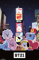 BT21 -  Times Square Wall Poster 22.375'' x 34''