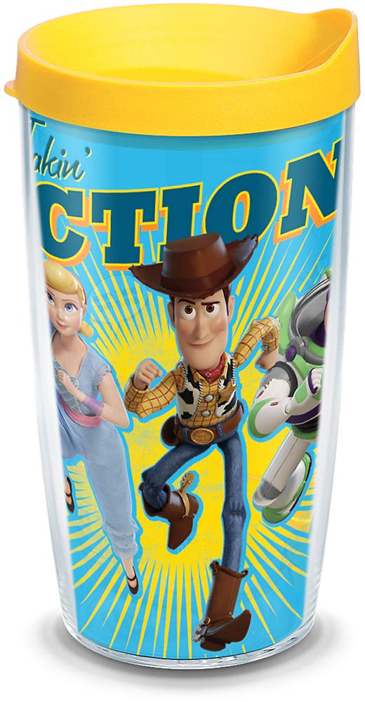 Disney Pixar - Toy Story 4 - Take Action Insulated Tumbler with Wrap and Lid, 16 oz - Kryptonite Character Store