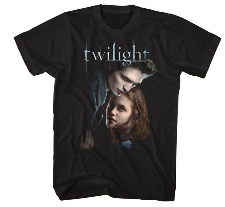 Chargez l&#39;image dans la visionneuse de la galerie, La saga Twilight! - T-shirt noir Ed &amp; Bella
