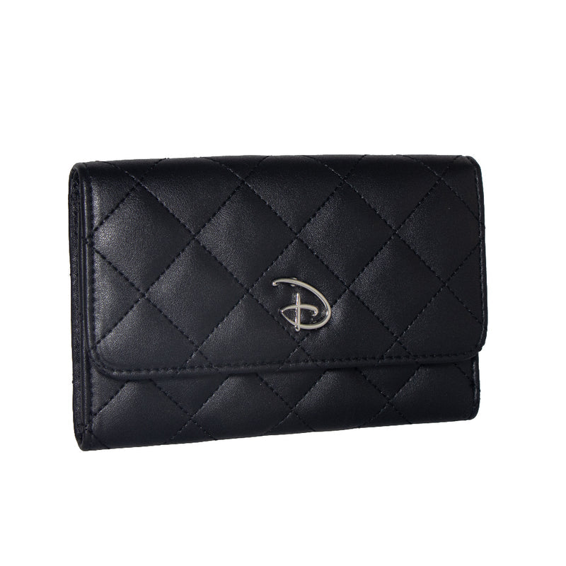 Disney: Signature D Logo - Silver Women's Fold Over Wallet